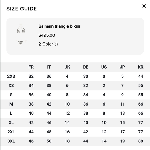 NWT BALMAIN ALL OVER LOGO TRIANGLE BIKINI SET - Picture 7 of 7